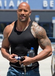 Dwayne Johnson Biceps Size
