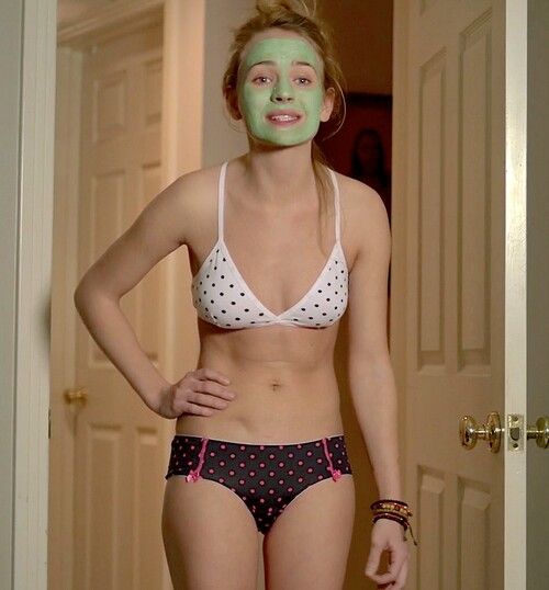 Britt Robertson with Face Mask at Home