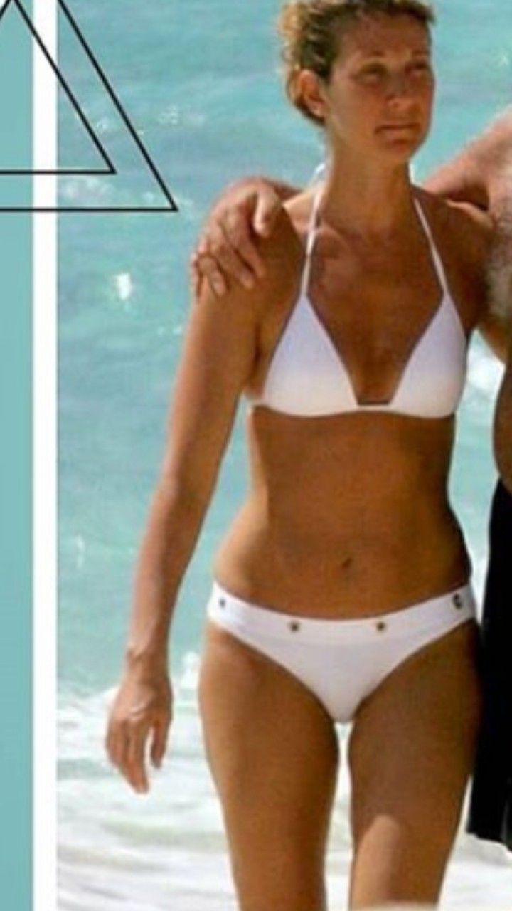 Celine Dion on the Beach in Bikini