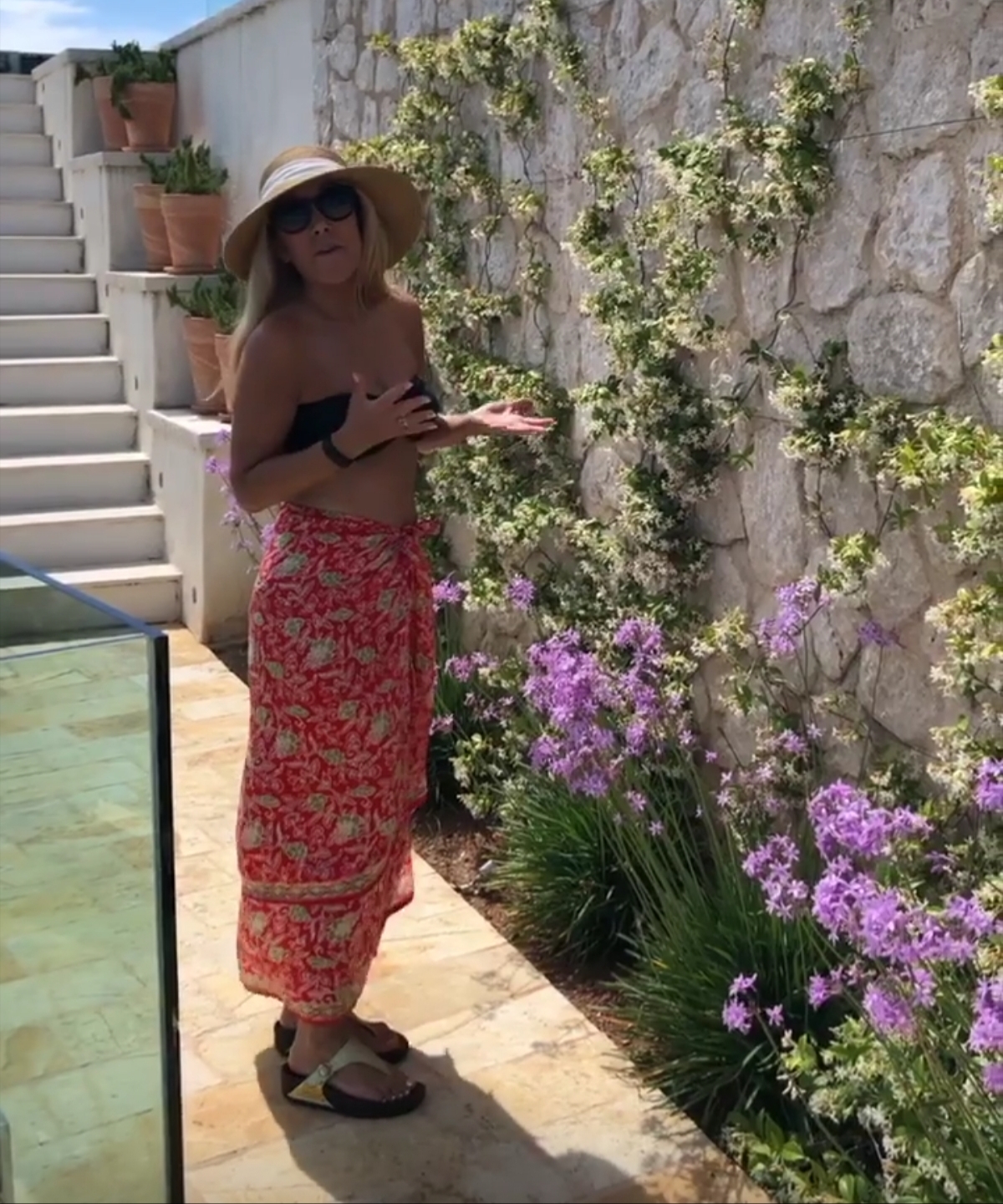 Lori Greiner Enjoying a Sunny Day Outdoors