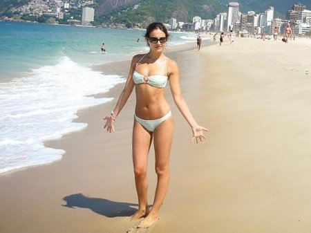 Playful Beach Pose
